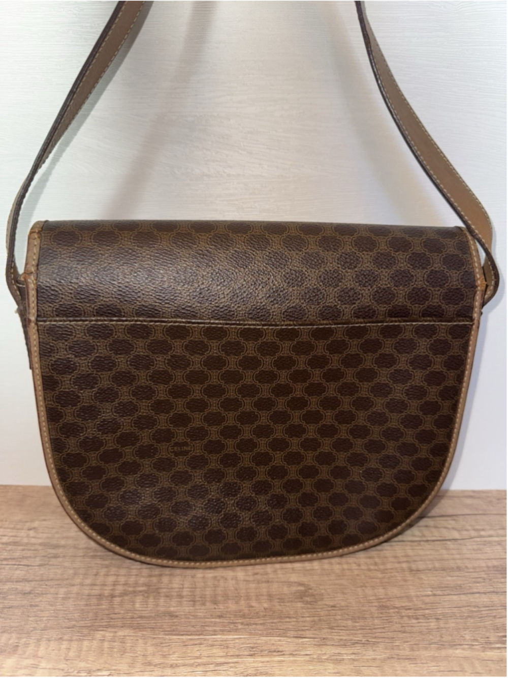 Vintage Céline Macadam Crossbody Bag Quiet Luxury Minimalist Classic Old Money - Picture 2 of 16